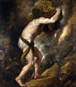 Can you relate? (Sisyphus by Titian)