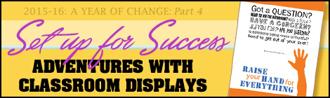 Using classroom displays to enhance instruction is essential for student success!