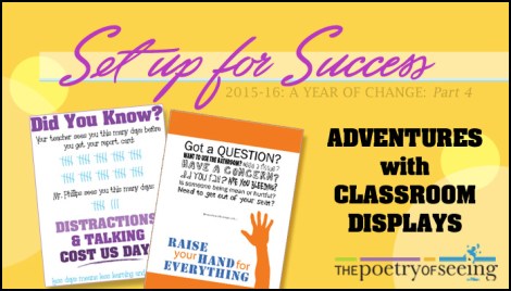 Using classroom displays to enhance instruction is essential for student success!