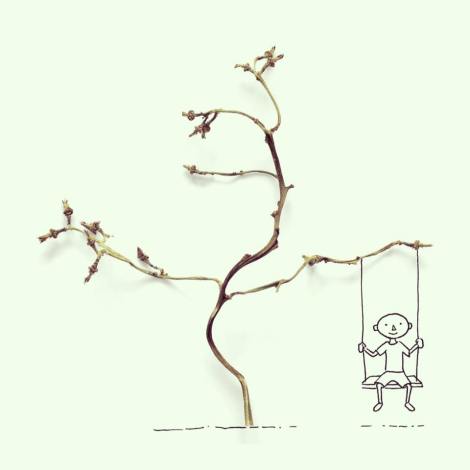 Javier Perez's Swing on a Grape Tree