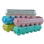Empty egg cartons can serve as cost-effective paint cups for tempera or acrylic paint.